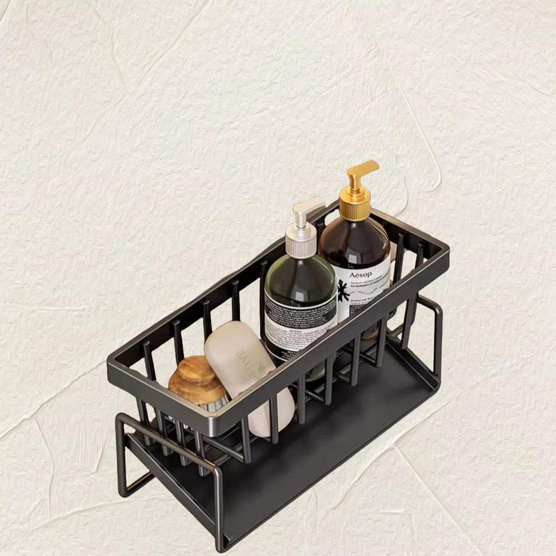 Kitchen Sink Drain Rack, 1 Count Multifunctional Kitchen Sink Storage Rack, Household Kitchen Accessories Storage Tool, Home Organizer