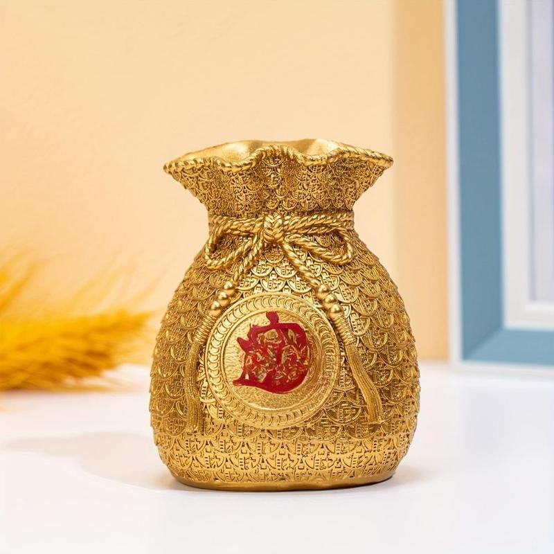 Chinese Style Money Bag Ornament, 1 Count Chinese Traditional Lucky Money Bag, Home Decor for Living Room Bedroom Office