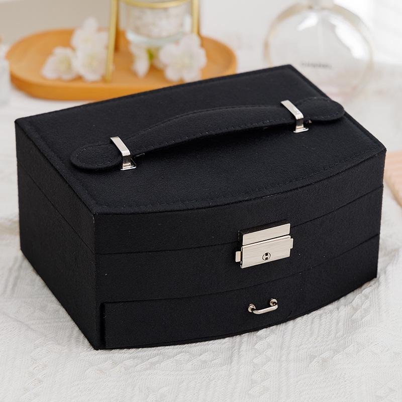 Multi-grid Jewelry Organizer, Jewelry Storage Box with Handle, Multifunctional Jewelry Holder, Household Jewelry Storage Box