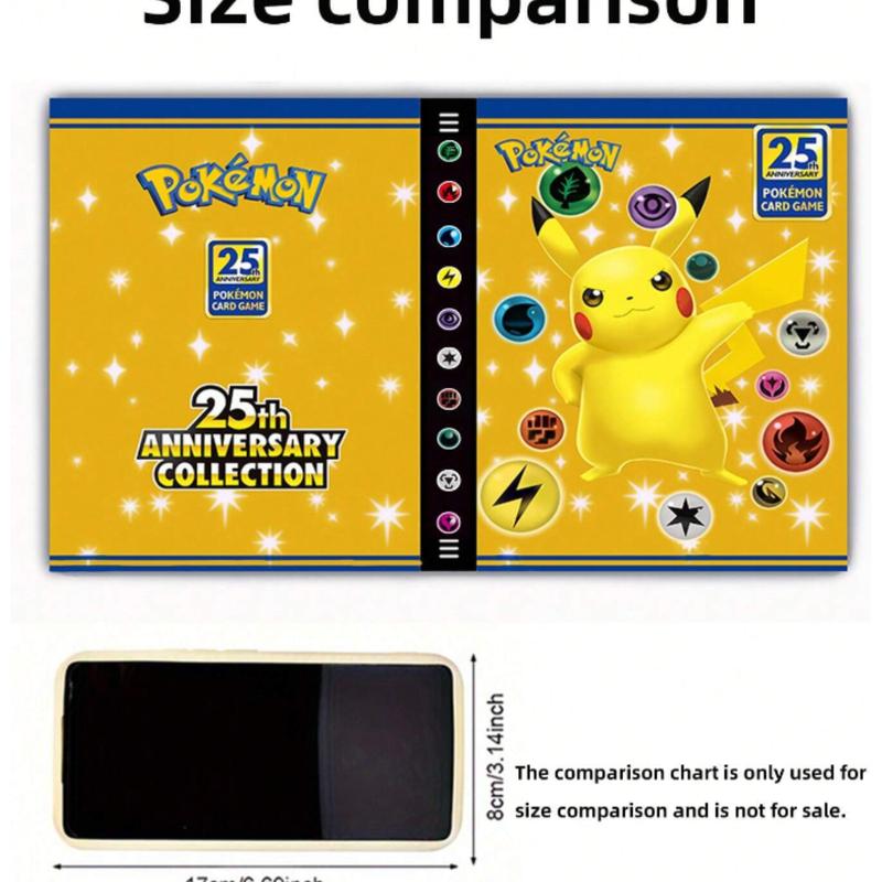 po.ke.mon Pokemon Card Album: PVC Storage Album With 4-Slot Clear Pages, Suitable For Collecting And Storing Photos And Cards