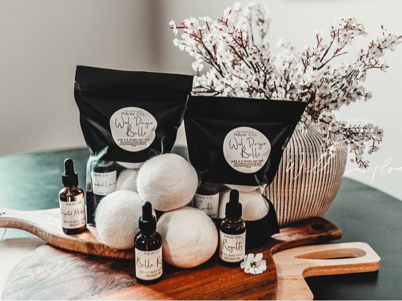 Dryer Balls with Highly Scented Fragrance Oils