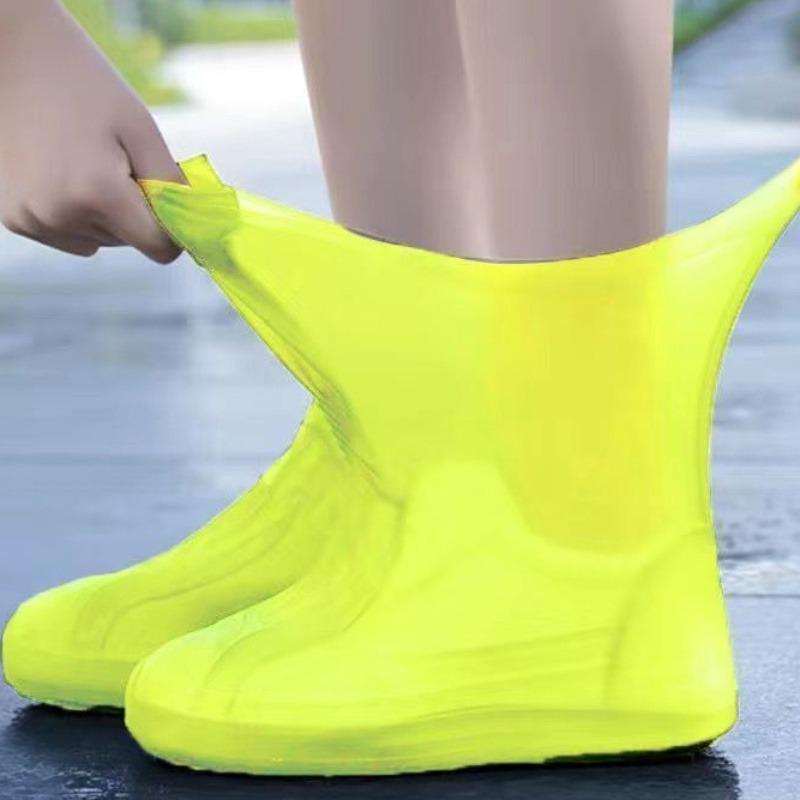 Silicone Waterproof Shoe Cover, 1 Pair Thickened Anti-slip Shoe Cover, Durable Shoe Accessories for Camping & Traveling