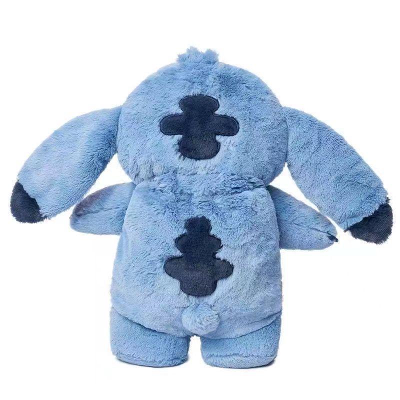 Cuddly plush fill with warm water for per-iod。Anime S-t-itc Plush with a Bottle for hot Water Filling