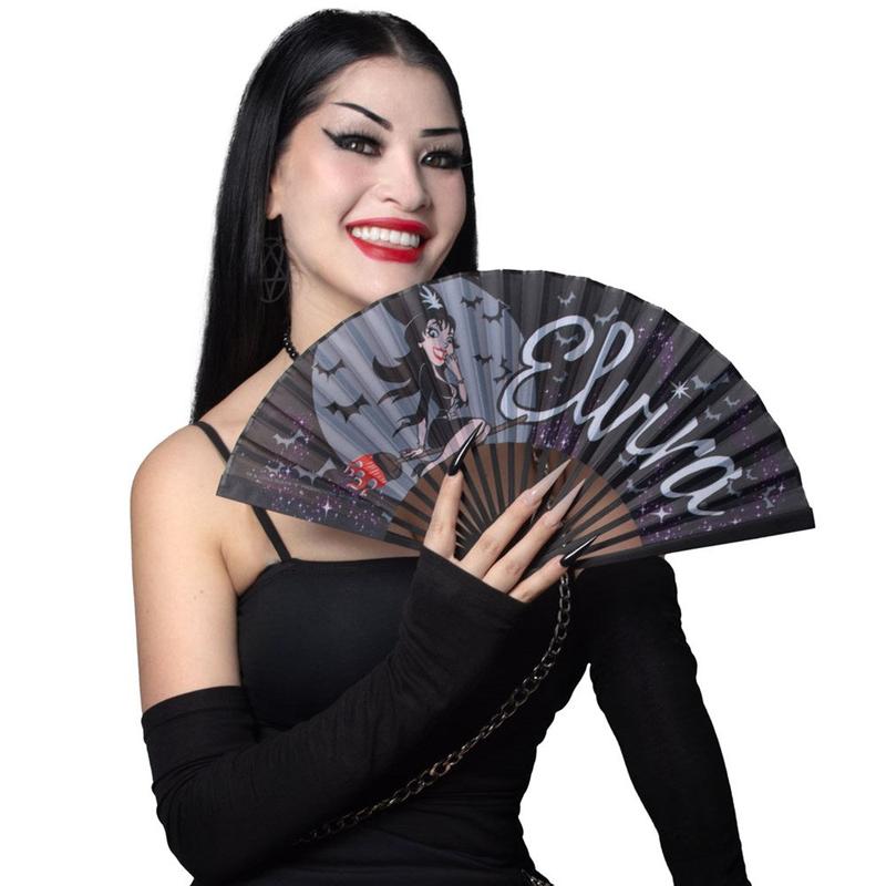 Elvira Bewitched Fabric Fan