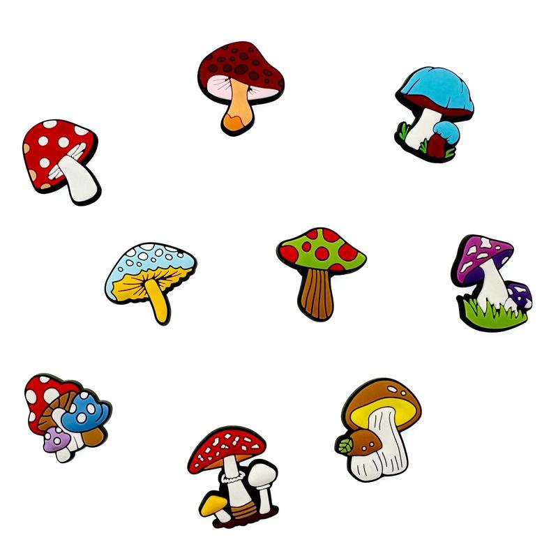 Mushroom Shaped Magnet, 19pcs set Cute Mushroom Fridge Magnet, Home Decor for Kitchen, Office, Dormitory, Refrigerator Decor