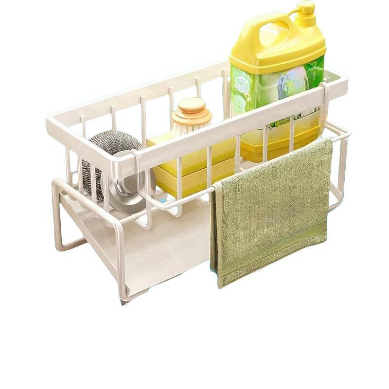 Kitchen Sink Drain Rack, 1 Count Multifunctional Kitchen Sink Storage Rack, Household Kitchen Accessories Storage Tool, Home Organizer