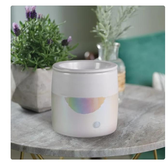 Full Size Iridescent Wax Melt Fragrance Warmer Ceramic Decor