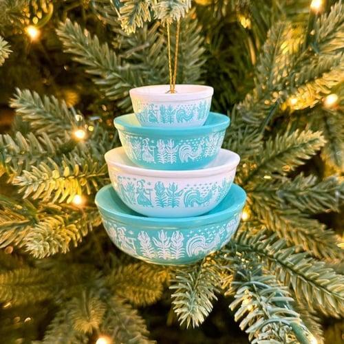 Vintage Stack Bowl Christmas Ornament, Christmas Gifts