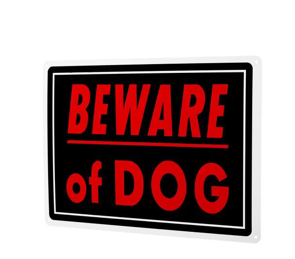 10 in. x 14 in. Aluminum Beware of Dog Sign