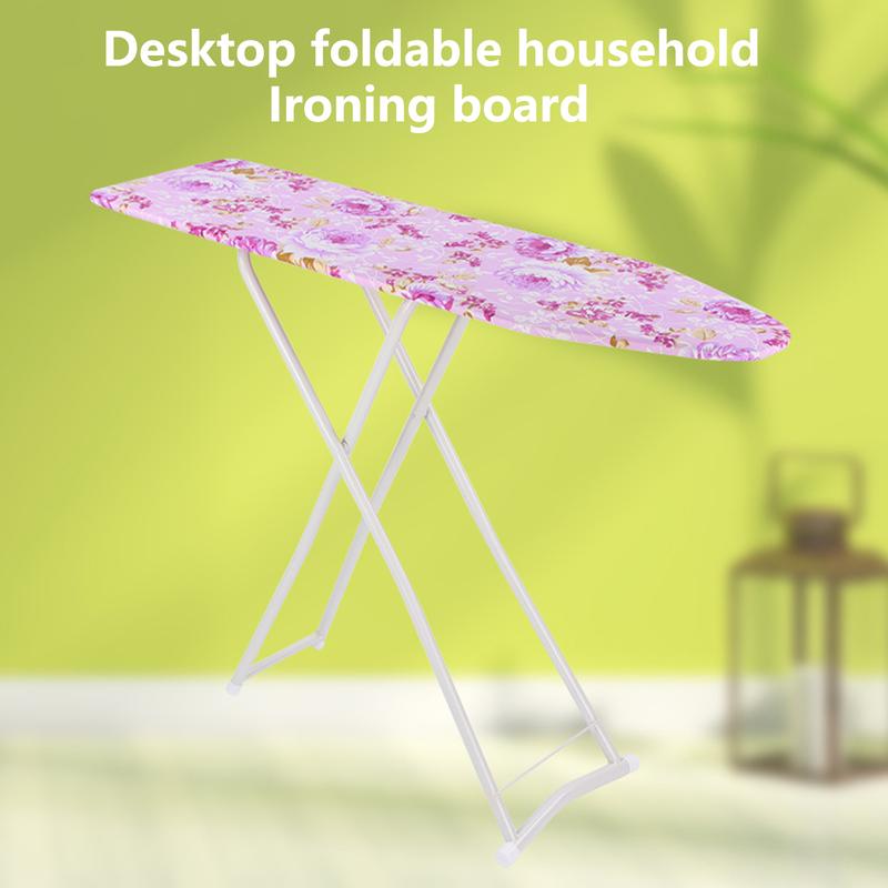 Ironing Board Height Adjustable Smooth Edge Good Load-bearing Non-Slip Wear Resistant Ironing Clothes Extra-Wide Clothes Ironing Board with Folding Legs