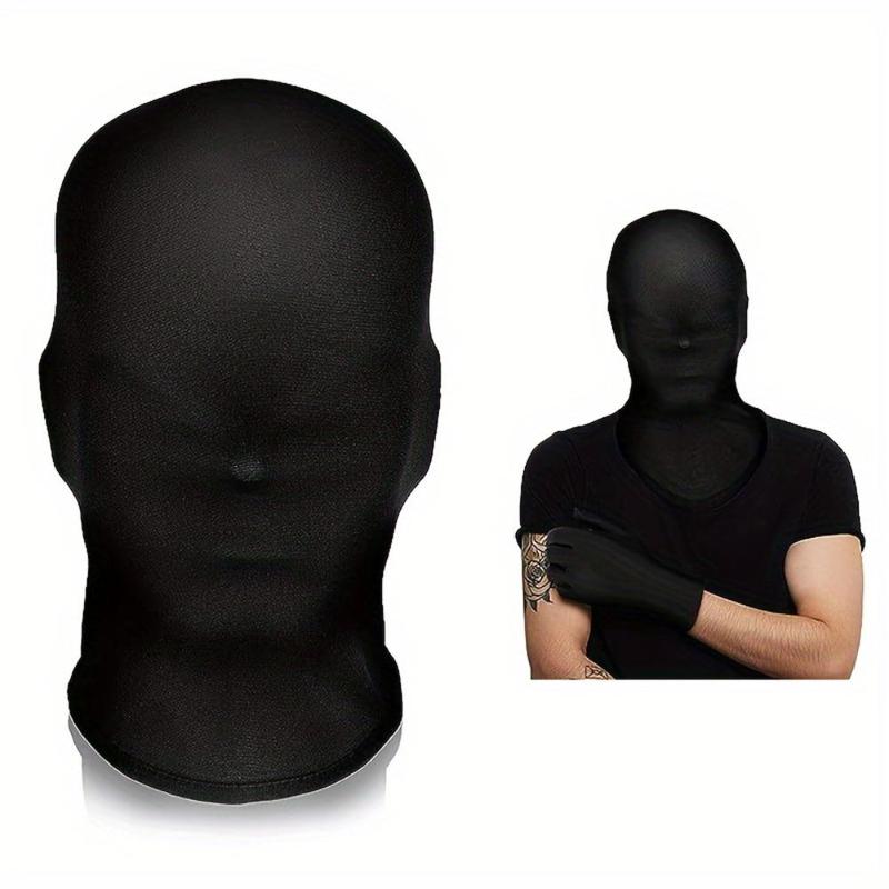 Solid Color Full Head Face Cover, Elastic Funny Balaclava, Unisex Full Mask, Party Accessories for Men & Women, Fall Gifts