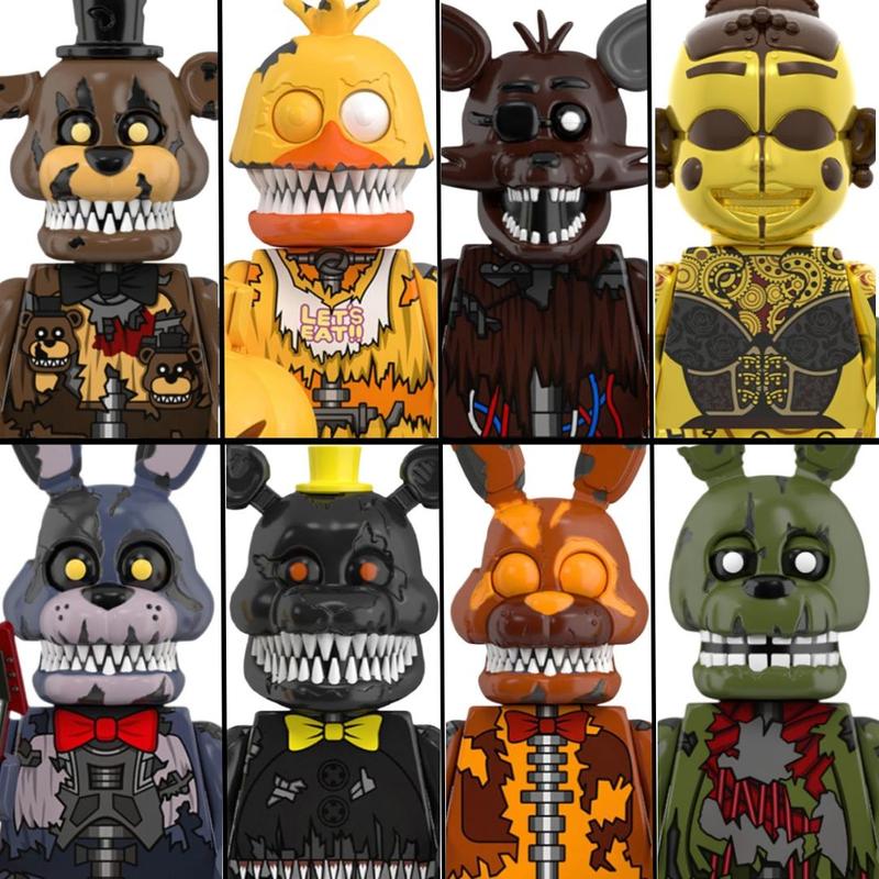 Custom Five Nights Figures, Halloween Horror Game, Stocking Stuffers, Birthday Gift, Cake toppers