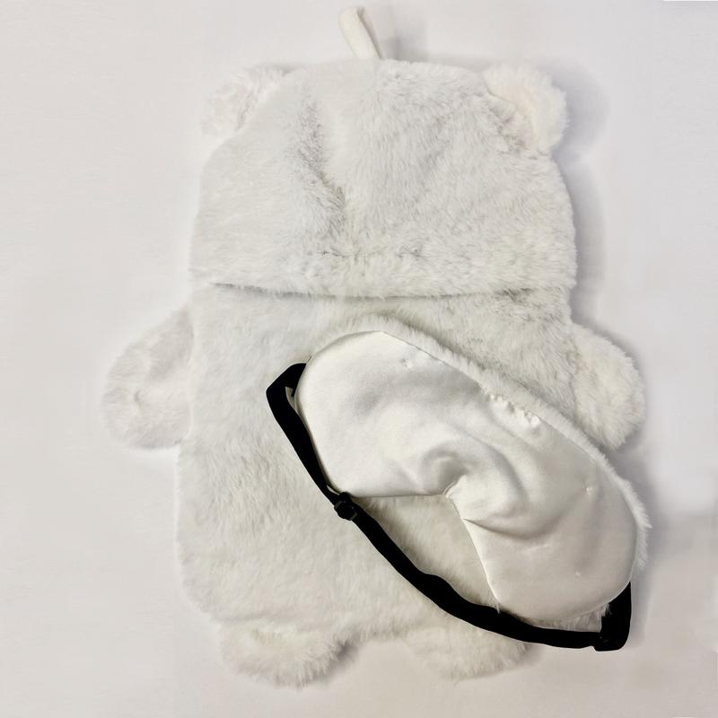 Polar Bear Hot Water Bottle + Sleep Mask