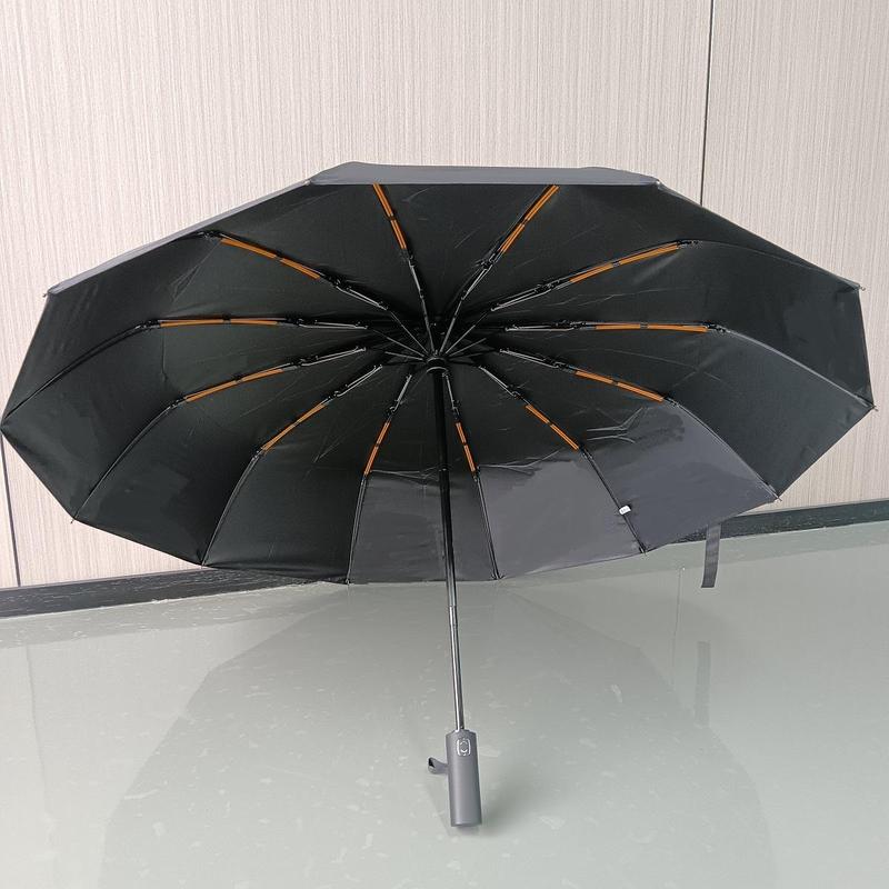 Automatic Folding Umbrella, Large Windproof Rainproof Folding Umbrella, Sun and Rain Dual-use Umbrella for Family Entertainment Outdoor Activities, Outdoor Umbrella,  Fall Decor