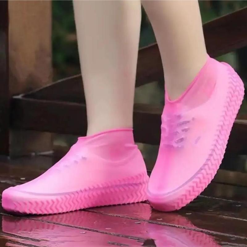 1 Pair Silicone Shoes Covers, Reusable Portable Lightweight Waterproof Rain Shoes Covers