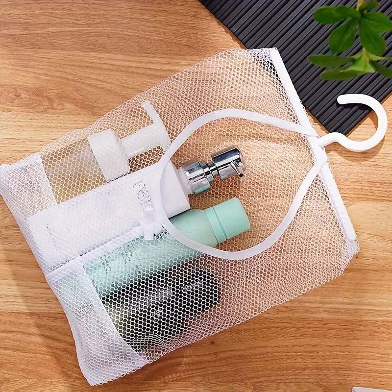 Hanging Mesh Storage Bag, 1 Count Wall Hanging Storage Bag, Durable Storage Organizer for Bathroom and Kitchen, Home Organizer