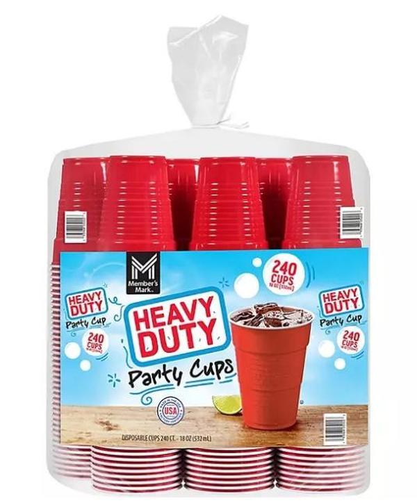 Member's Mark Heavy-Duty Red Cups 18 fl. oz., 240 ct.