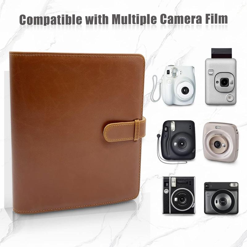 Phetium 256 Pockets Decor Photo Album for Fujifilm Instax Mini,Instax Square,Polaroid Camera,Album Book for Mini 12 11 9 8 7s 40 EVO 99 90 LiPlay,SQ1 SQ6 SQ40 SQ20 Instant Cameras,Link Printer