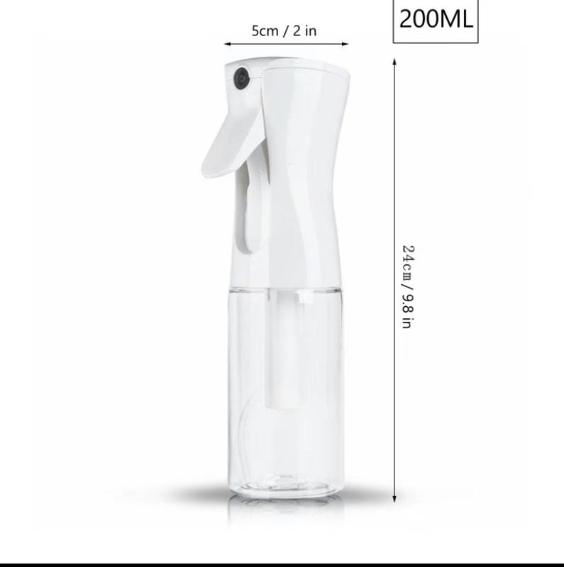 2024 New Hair Sprayer Spray Bottle: Continuous Fine Spray Bottle - Empty Mist Spray Bottle For Hair Styling, Cleaning, Travel, Plants, Pets And Skin Care, 200ml