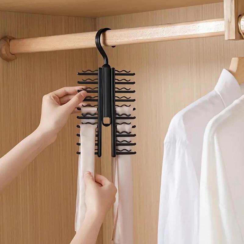 Multi-layer Non-slip Tie Hanger, 2 Counts Space Saving Clothes Hanger, Home Organizer for Closet, Home, Dormitory, Men's Gift, Boyfriend Gift