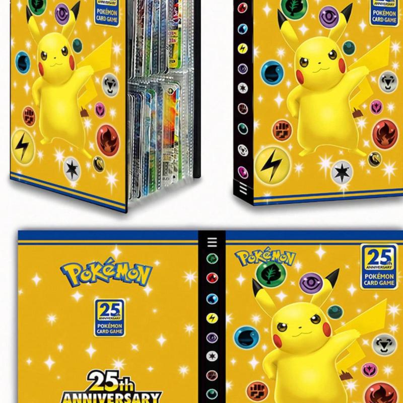 po.ke.mon Pokemon Card Album: PVC Storage Album With 4-Slot Clear Pages, Suitable For Collecting And Storing Photos And Cards