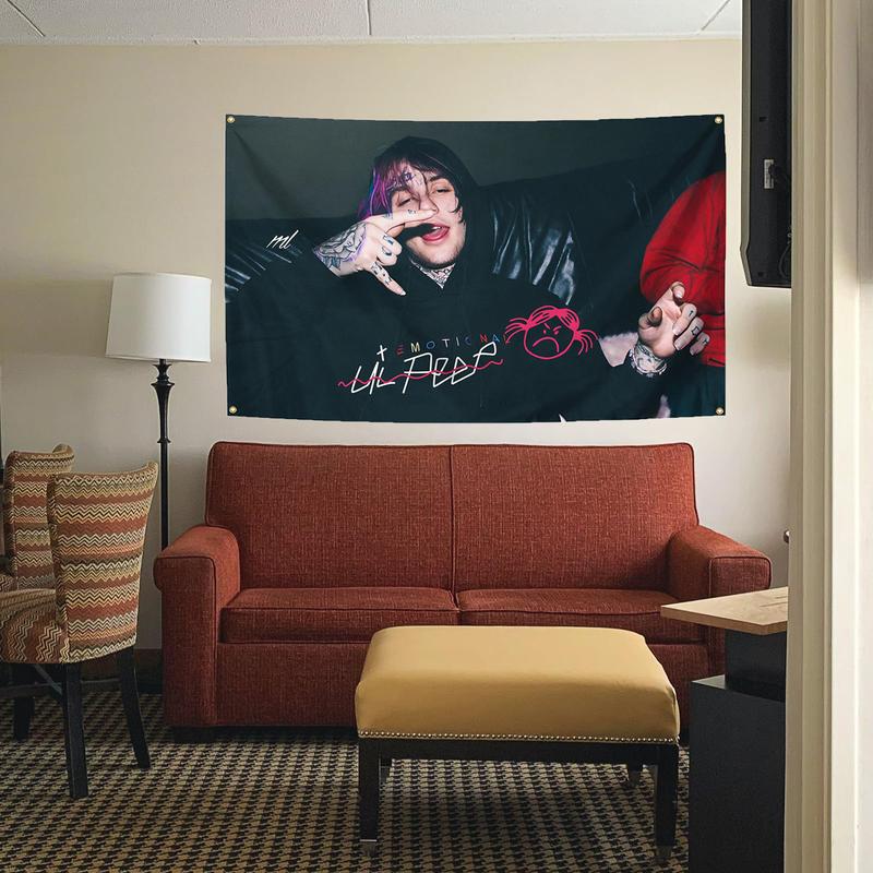 Rap Singer Music Poster 3*5FT Banner polyester wall decoration hanging flag suitable for indoor outdoor party decoration