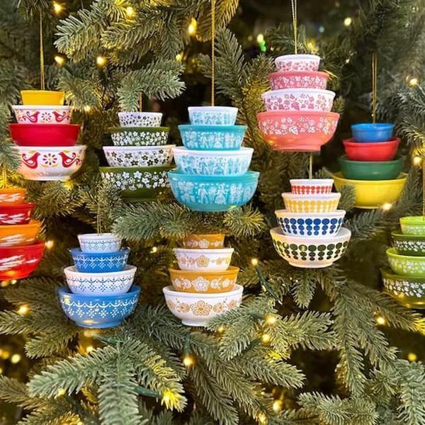 Vintage Stack Bowl Christmas Ornament, Christmas Gifts