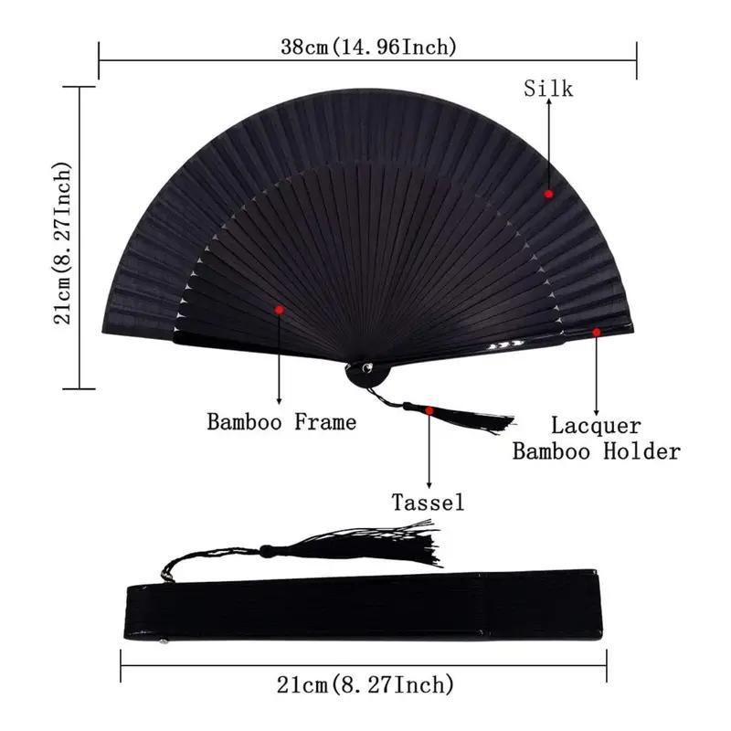 Chinese Style Hand Fan, 1 Count Foldable Handheld Fan, Vintage Style Fan for Home Decor, Party Decoration, Wedding Decoration