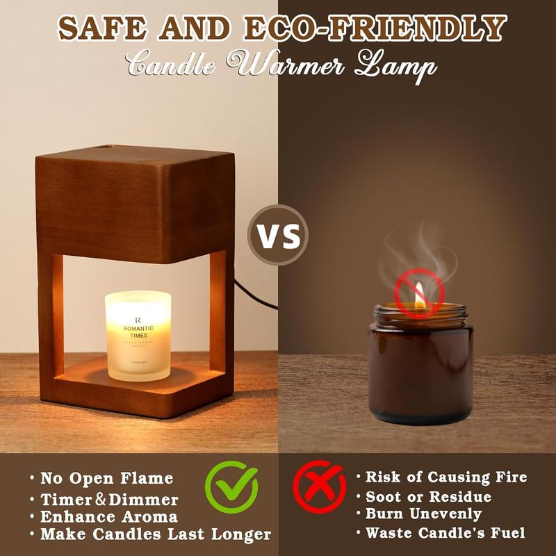 Funistree Candle Warmer Lamp with Timer A2-Wooden