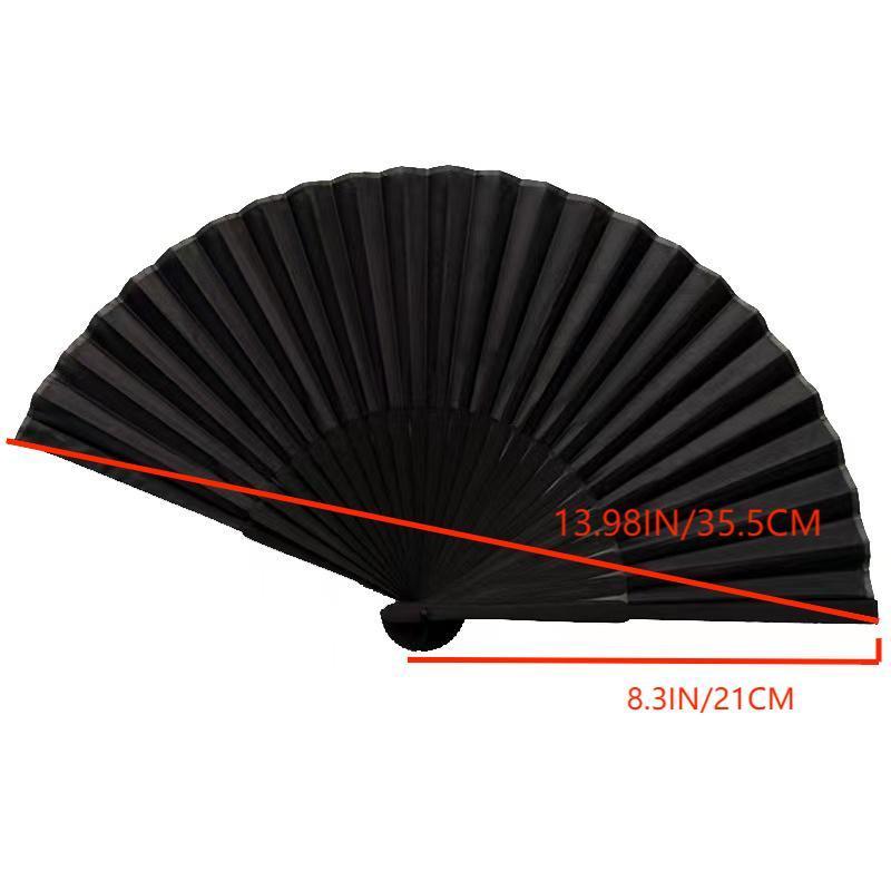 Christmas Bamboo Hand Fan, 1 3 Counts Modern Simple Chinese Style Hand Fan, Handheld Fan for Party, Festival, Dance, Performance, Gift