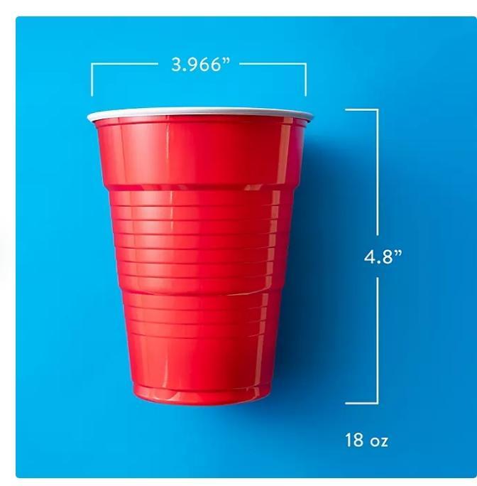 Member's Mark Heavy-Duty Red Cups 18 fl. oz., 240 ct.