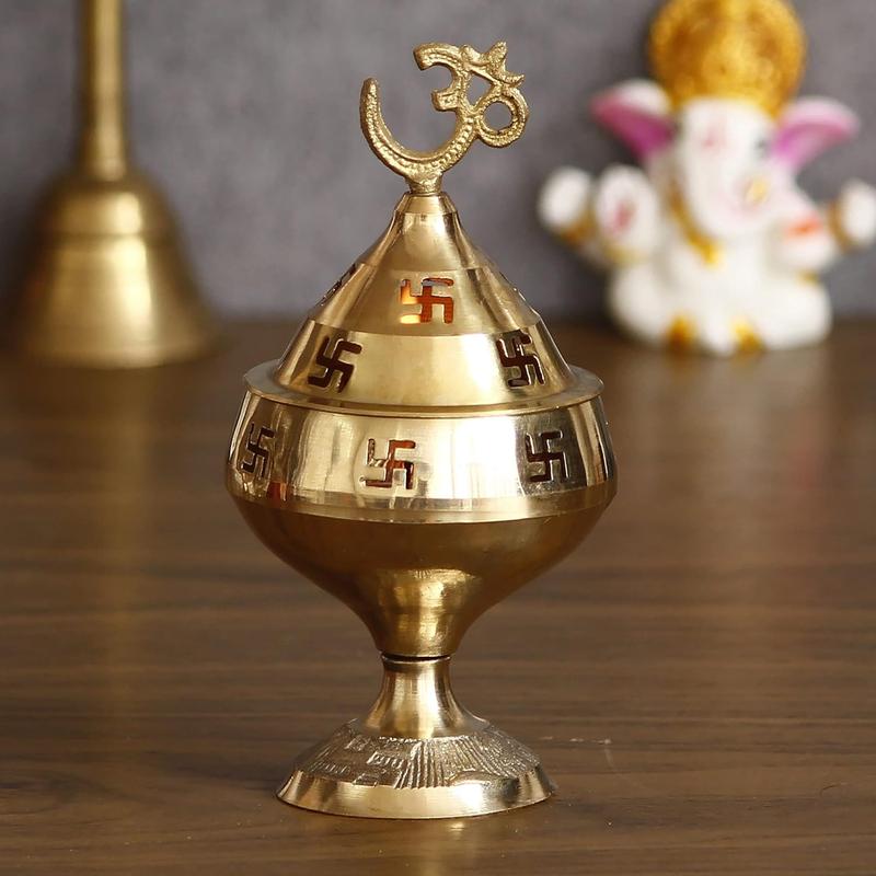 Brass Akhand Diya (Eternal Lamp) - Divine Light for Sacred Moments