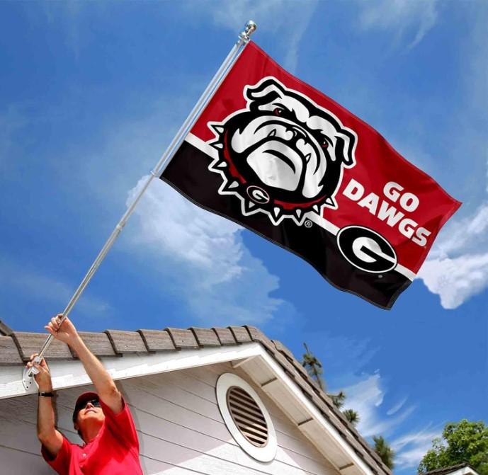 College Flags & Banners Co. G Bulldogs Go Dawgs Large Outdoor Banner Flag