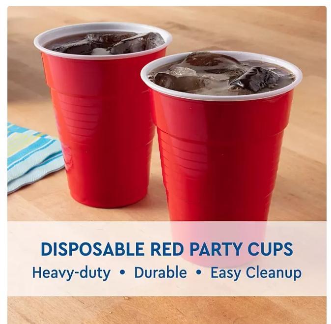 Member's Mark Heavy-Duty Red Cups 18 fl. oz., 240 ct.