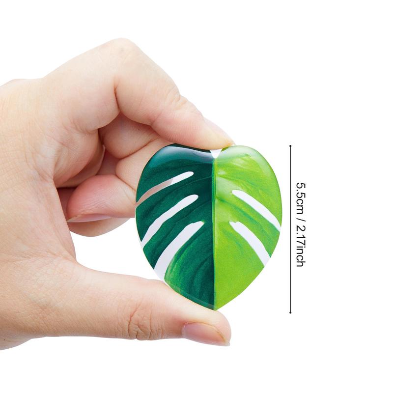 Unique Leaf Shaped Fridge Magnet, 8 Counts set Colorful Creative Magnetic Decoration, Magnetic Decor for Home Office Dormitory School