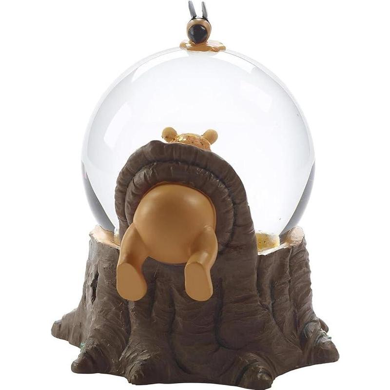 The Pooh Bear Musical Snow Globe, for The Love of Hunny - Resin Glass - Collectible Birthday Gift, Holiday Present