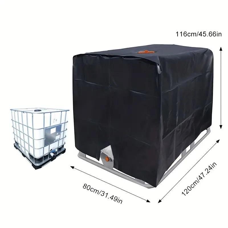 1000L IBC Tote Protective Cover, 1 Count Durable Thick Waterproof Sunshade Water Tanks Rain Cloths, Rain Barrel Guard for Outdoor Garden Park Yard