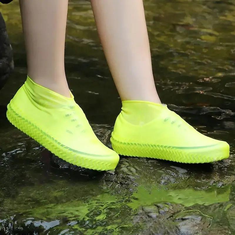 1 Pair Silicone Shoes Covers, Reusable Portable Lightweight Waterproof Rain Shoes Covers