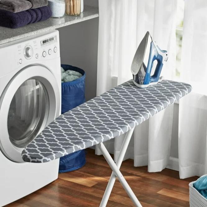 Deluxe Lattice Grey Ironing Board Cover - 54