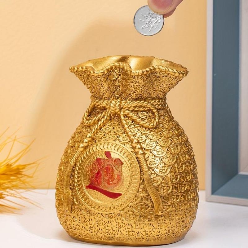 Chinese Style Money Bag Ornament, 1 Count Chinese Traditional Lucky Money Bag, Home Decor for Living Room Bedroom Office