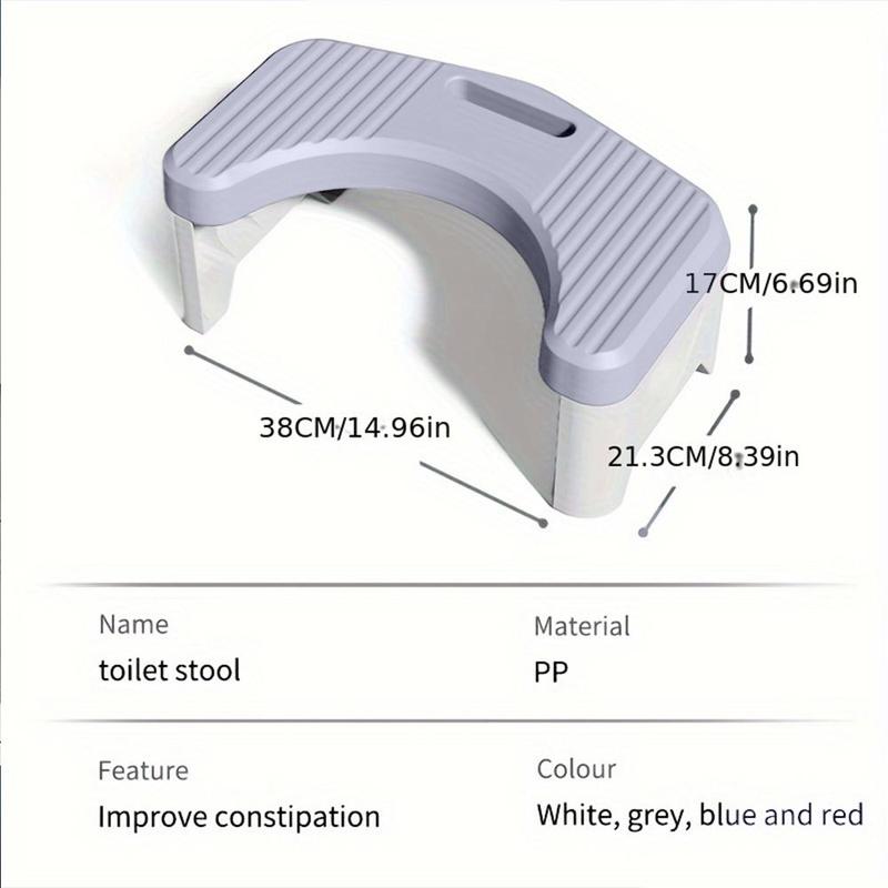 Toilet Stool, Household Thickened Toilet Stool, Anti-slip Footstool for Toilets, Durable and Sturdy Bathroom Accessories