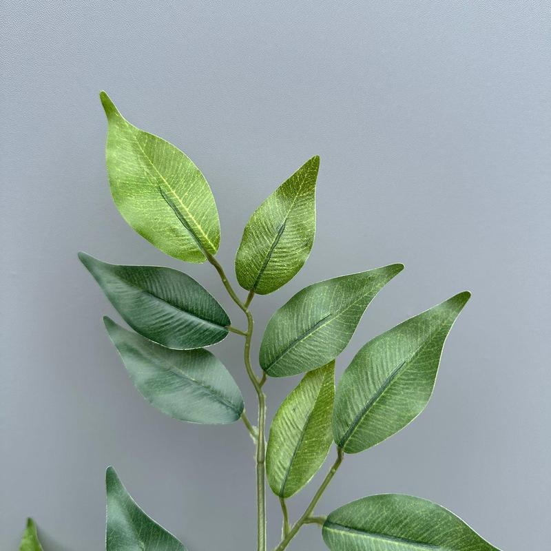 Artificial Ficus Tree Plant, 1 Count Realistic Leaves Faux Plant, Decorative Plant for Home Wedding Hotel Office Party Decoration