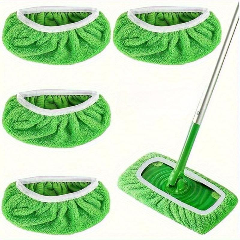 Reusable Mop Replacement Pad, 4 Counts Washable & Durable Replacement Mop Cloth, Wet & Dry Use Mop Cloth for Home Dormitory, without Mop