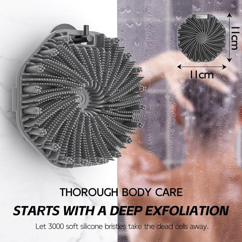 Antimicrobial Silicone Body Scrubber, Exfoliating Body Scrubber for Sensitive Skin, Eco Friendly Shower Scrubber for Body, Silicone Body Brush for Showering Accessories Bath