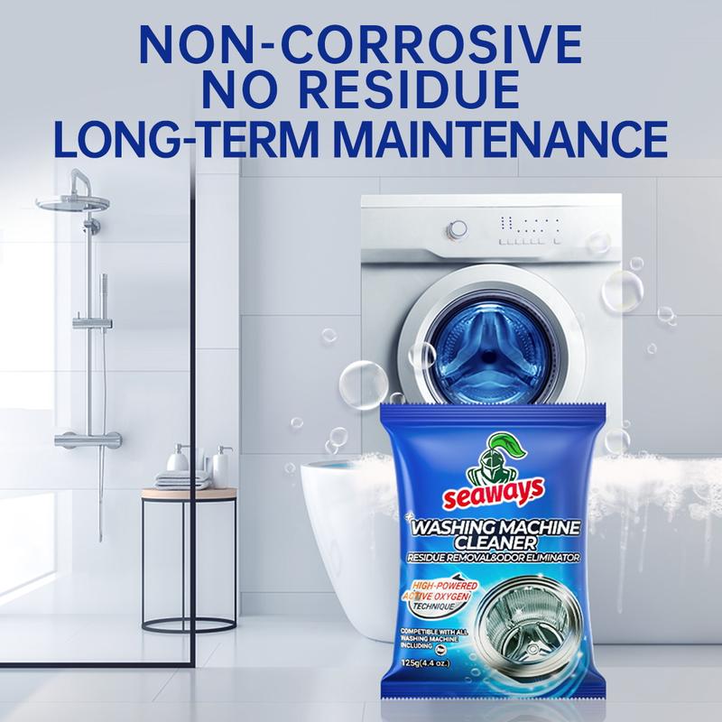 [Black Friday Deals] Seaways Washing Machine Cleaner（125g）[1 year supply] Removes Mold & Odors  Deep Cleaning Washing Machine