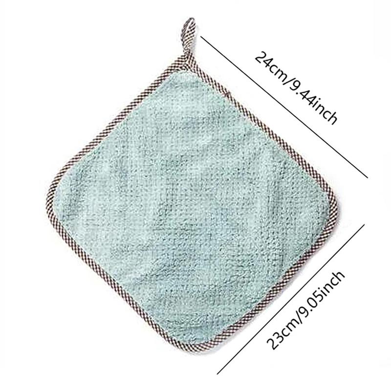 5pcs set Durable Random Color Absorbent Cleaning Cloth, Reusable Multi-function Kitchen Cleaning Rag, Cleaning Tools Supplies for Home Kitchen, 2024 Home Bundles