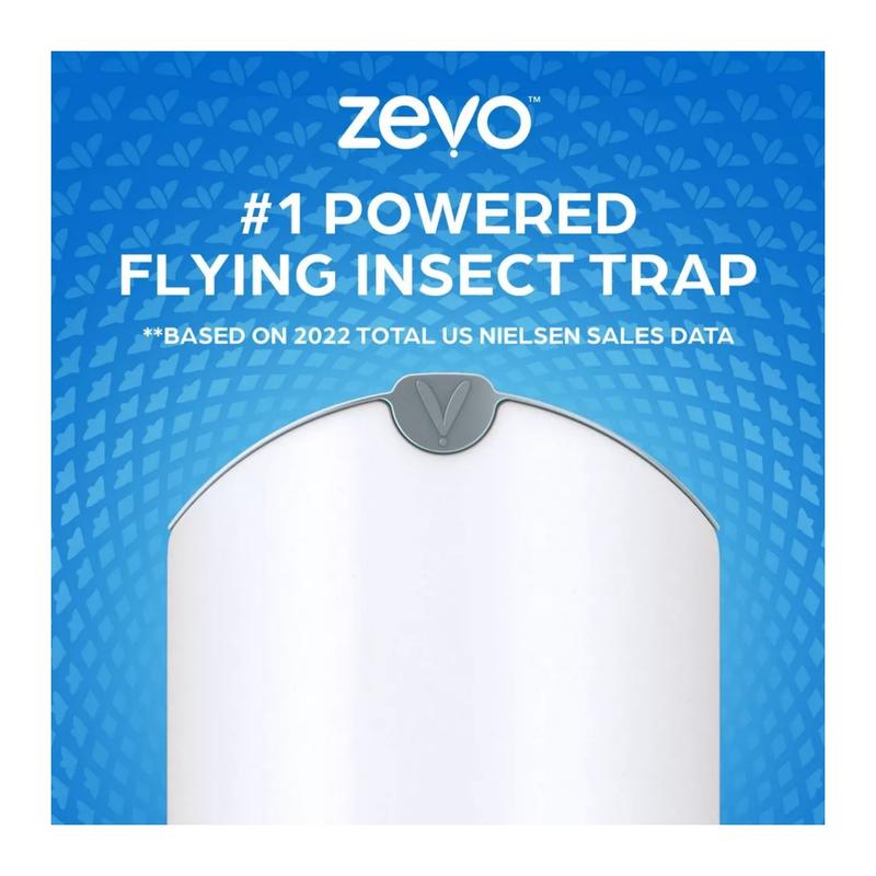 Indoor Flying Insect Trap for Fruit flies, Gnats, and House Flies Odorless and mess-free (1 Plug-In Base + 1 Refill Cartridge)