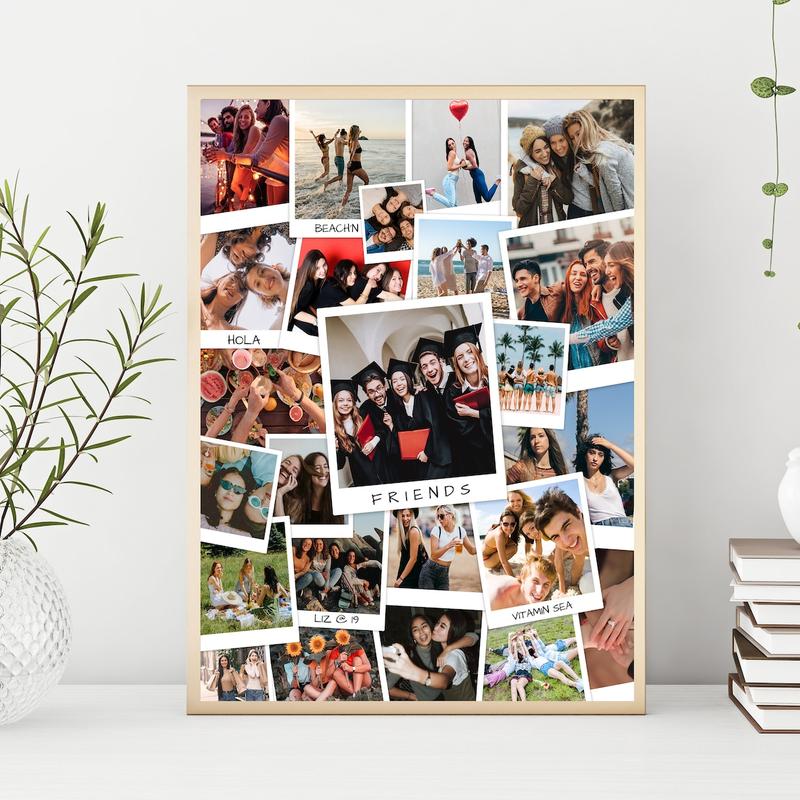 EDITABLE Photo Bff Gift | Bestie Custom Photo Collage | Friendship Day Gifts | Personalized Bff Gift | Gift For Best Friend