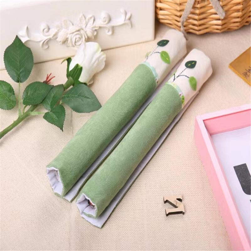 Refrigerator Door Handle Cover, 1 Pair Anti-slip Washable Kitchen Appliance Decor Handle Cover for Fridge Oven Microwave Dishwasher