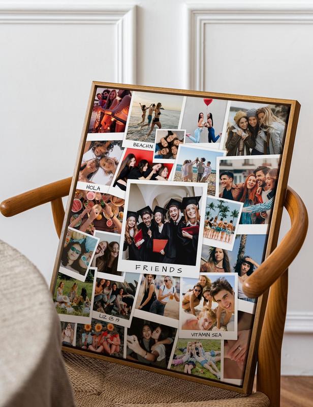 EDITABLE Photo Bff Gift | Bestie Custom Photo Collage | Friendship Day Gifts | Personalized Bff Gift | Gift For Best Friend